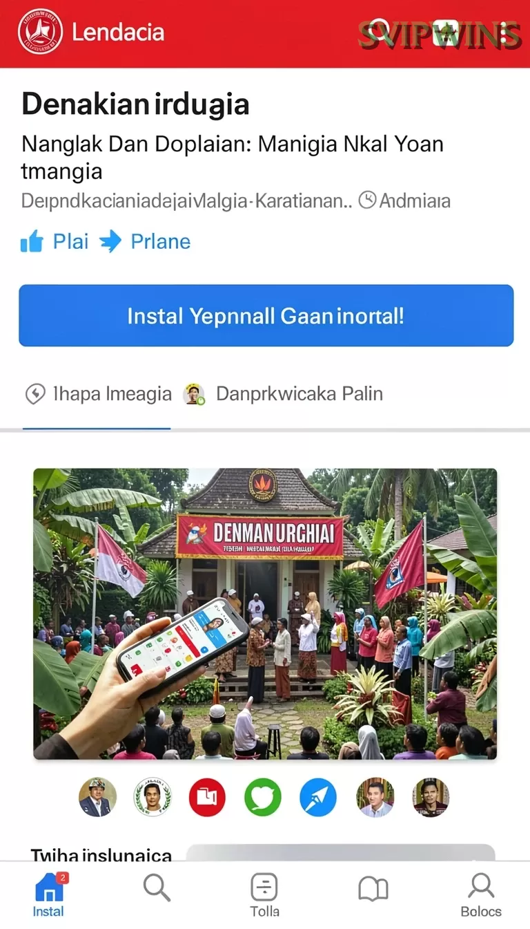 Cuplikan layar SURYAJITU — menu navigasi