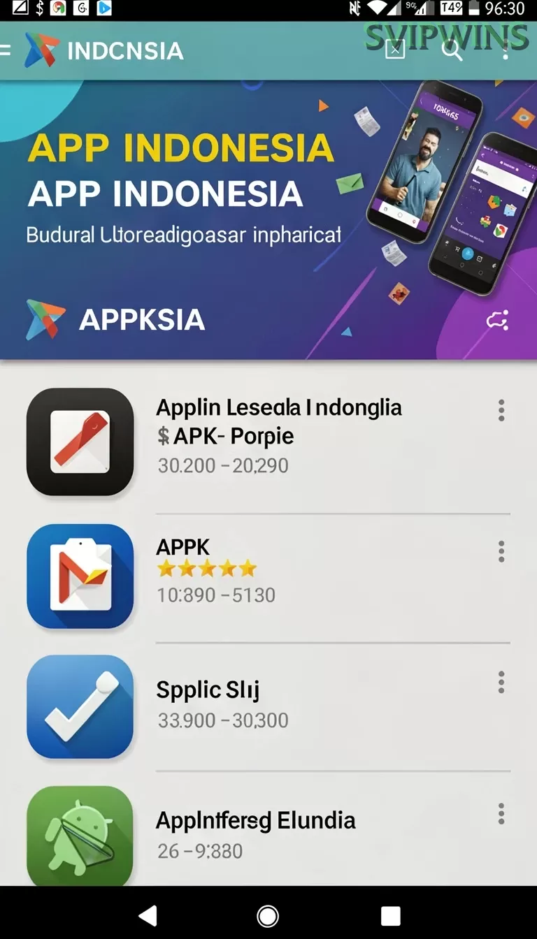Cuplikan layar 555ZK — menu navigasi